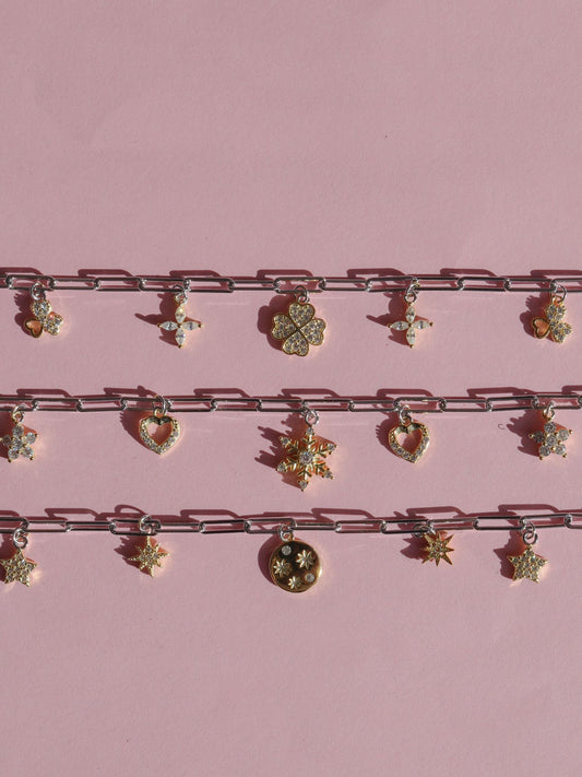 Starlight Charm 925 Silver Bracelet