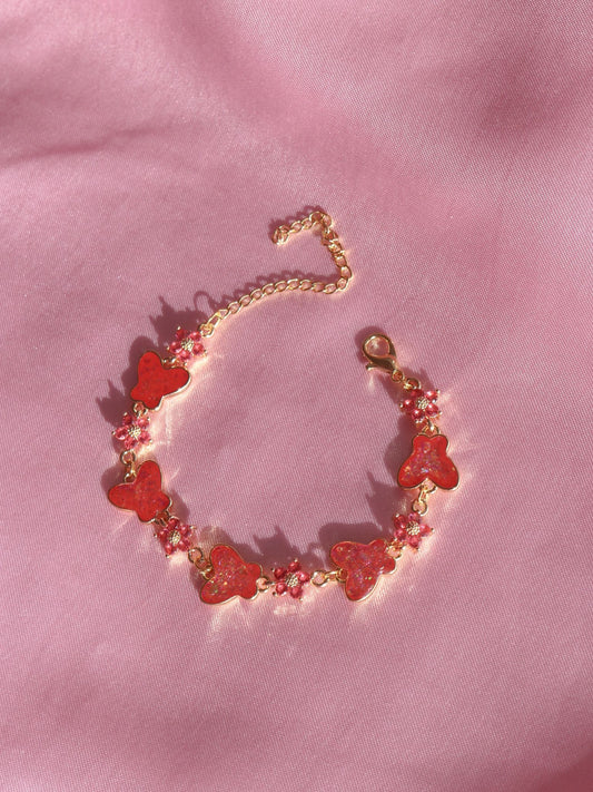 Alice Charm Bileklik, Prenses Kalp Charm Bileklik, Alice Harikalar Diyarında Bileklik