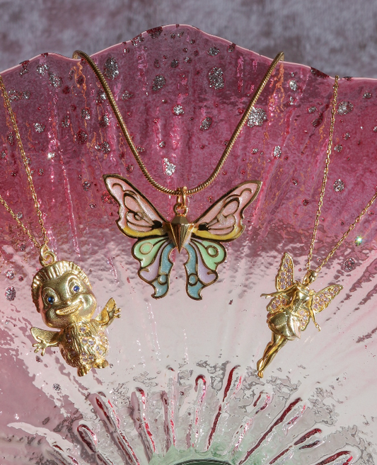 Fairy Elina Necklace, Mermaid Necklace, 925 Sterling Silver