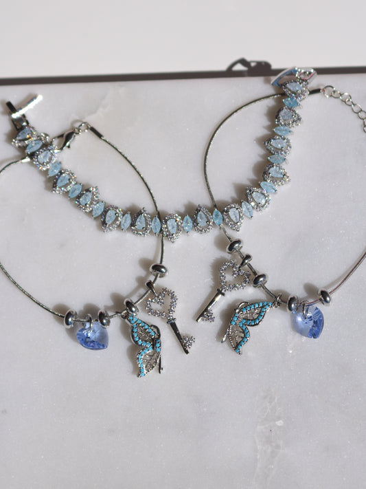 Fairy Mariposa Princess 2pcs Magnetic Friendship Bracelet