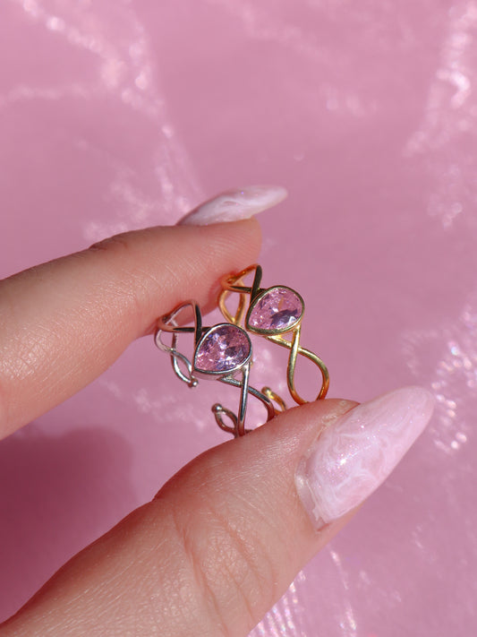 Odette Wedding Ring Set, Swan Princess Set