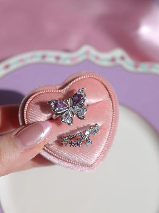 Purple Mariposa Ring