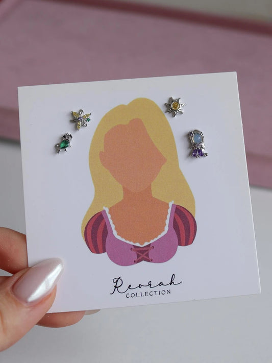 Rapunzel Stud Earring Set