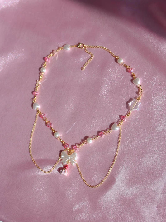 Rasberry Tart Design Choker Necklace