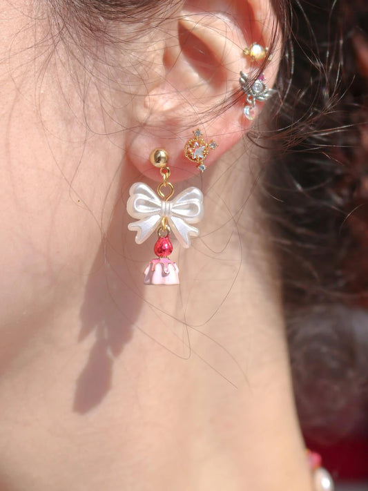 Rasberry Tart Earrings