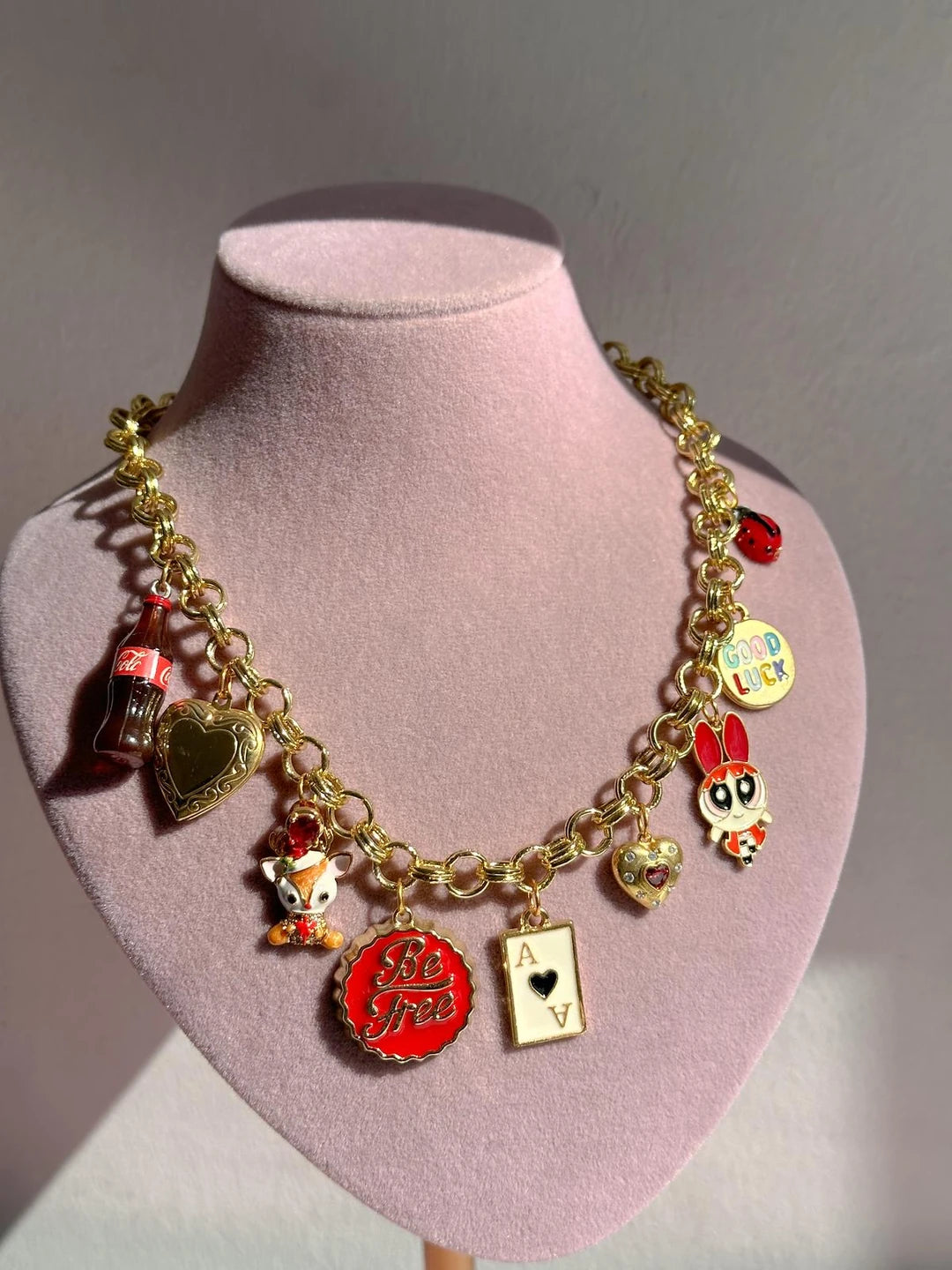 Red Dream Charm Necklace