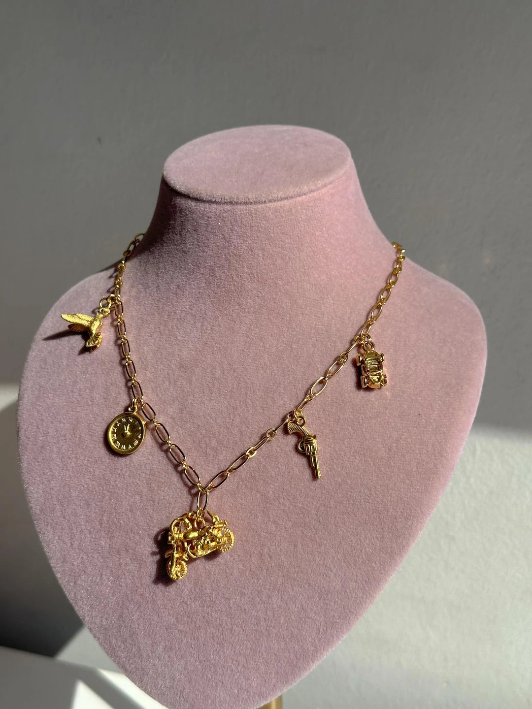 Speed and Beyond Charm Necklace