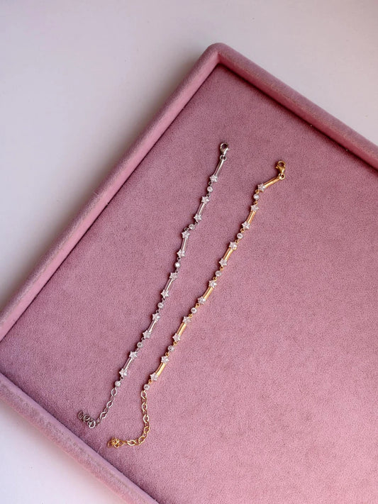 Starry Circle 925 Sterling Silver Bracelet