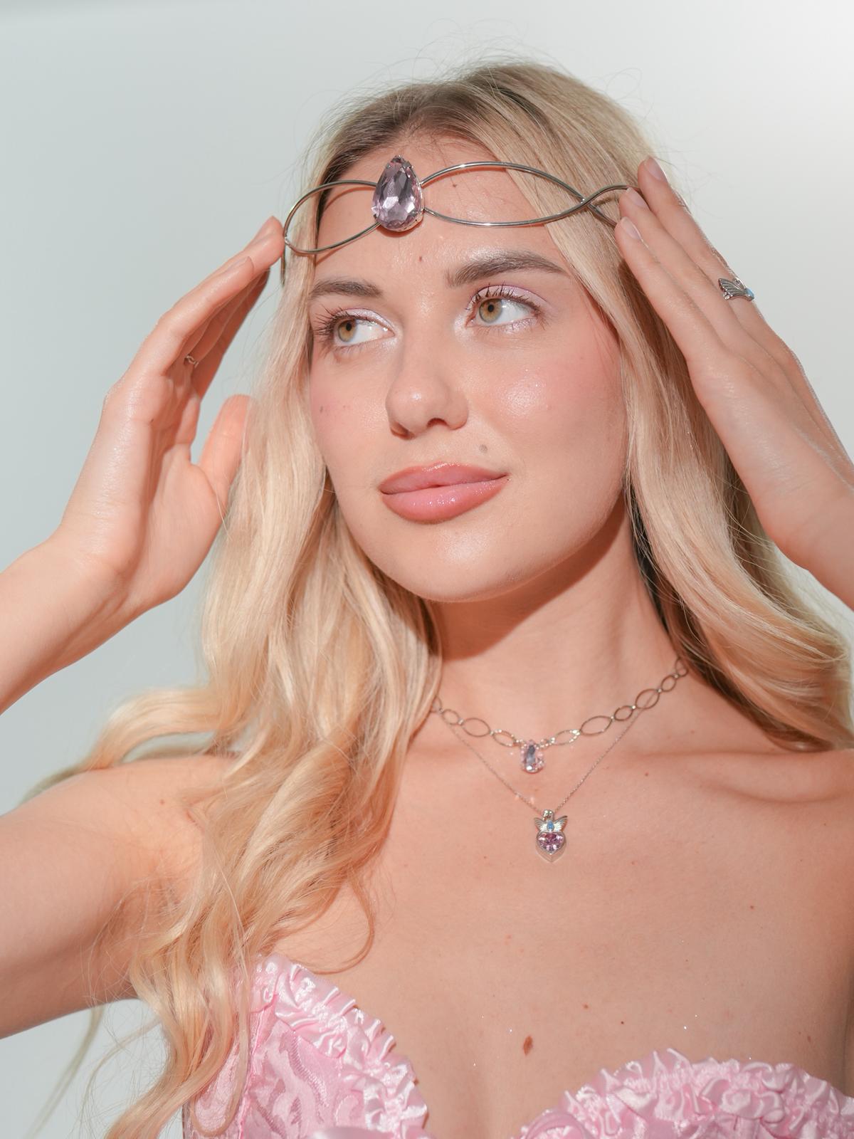 Swan Princess Odette Choker, Silver Plated