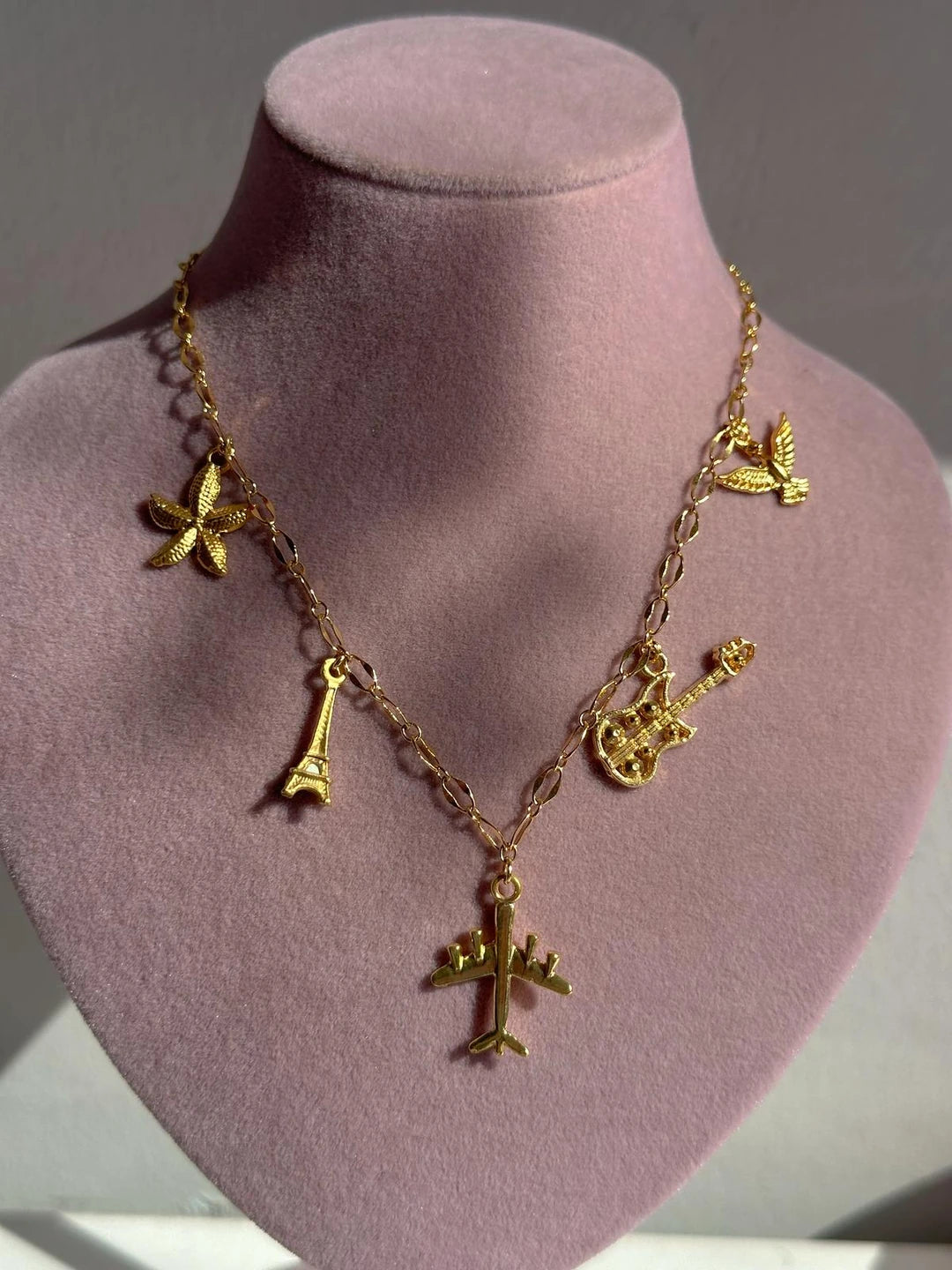 The Only Place I'll Go Airport Charm Necklace