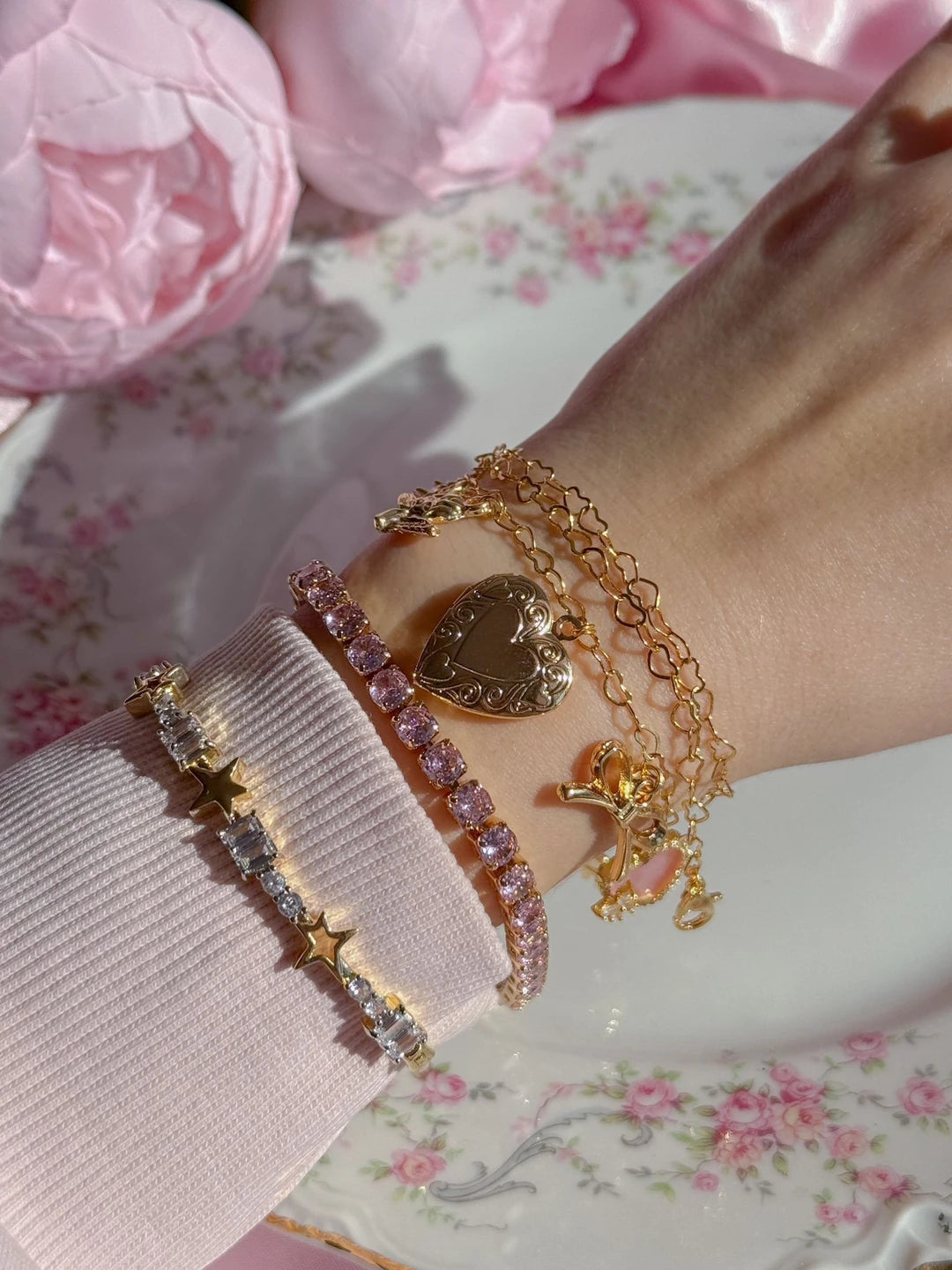 Dreamy Dance of Love Charm Necklace