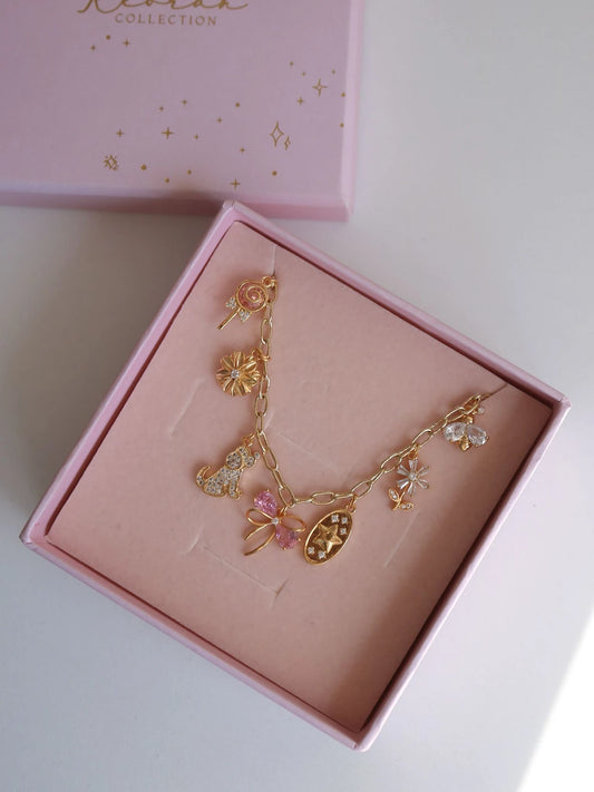 Happiness Chain Charm Necklace