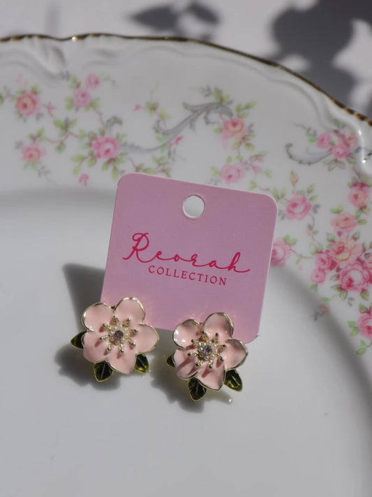 Rose Mallow Earring