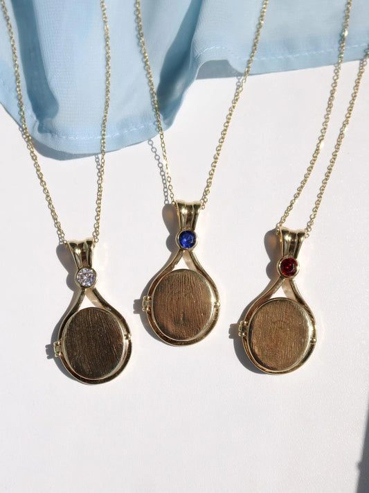 Original Size H2O Just Add Water Necklace, Colorful Stones Necklace, Stainless Steel