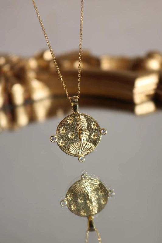 Ocean's Birth Necklace 925 Silver