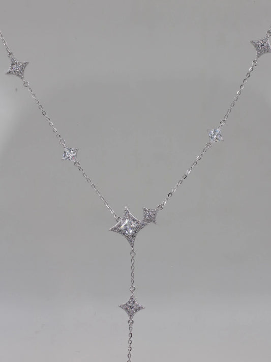 Lumina Glow 925 Silver Y Necklace