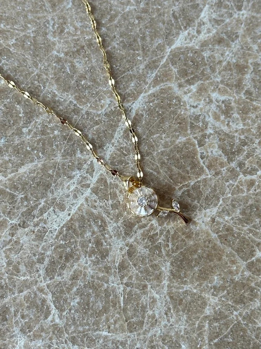 Daisy Fidget Steel Necklace