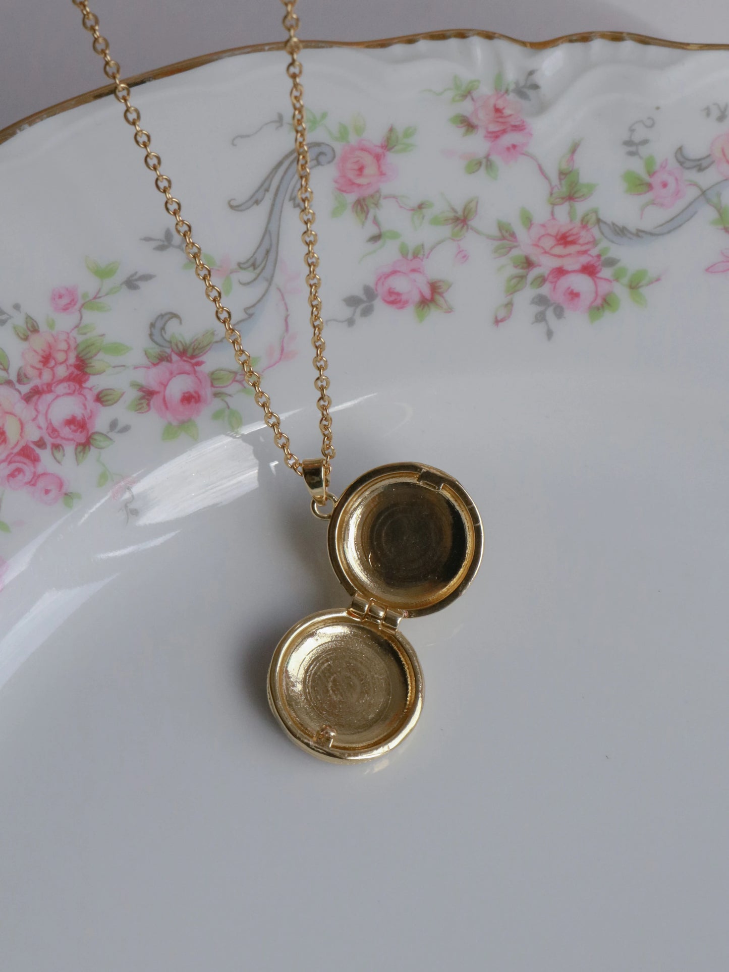 Purple Aurora Sun Personalized Photo Locket Necklace