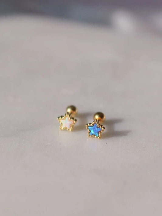 Opal Heart And Star Piercing Quantity