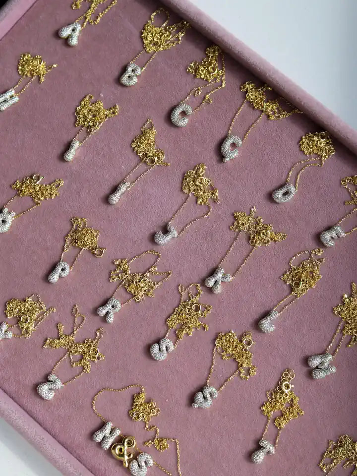 Dazzle Spark Personalized Name 925 Silver Necklace