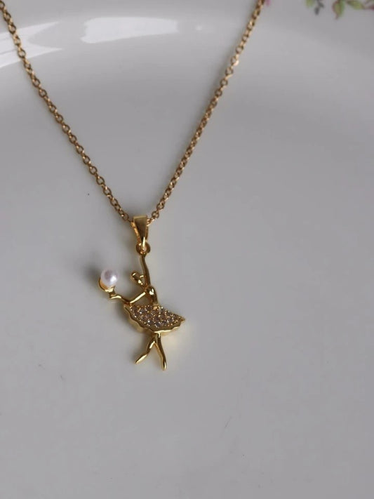 Ballerina Steel Necklace