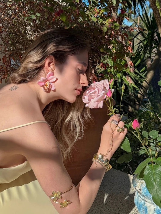 Orchid Sparkle Earrings