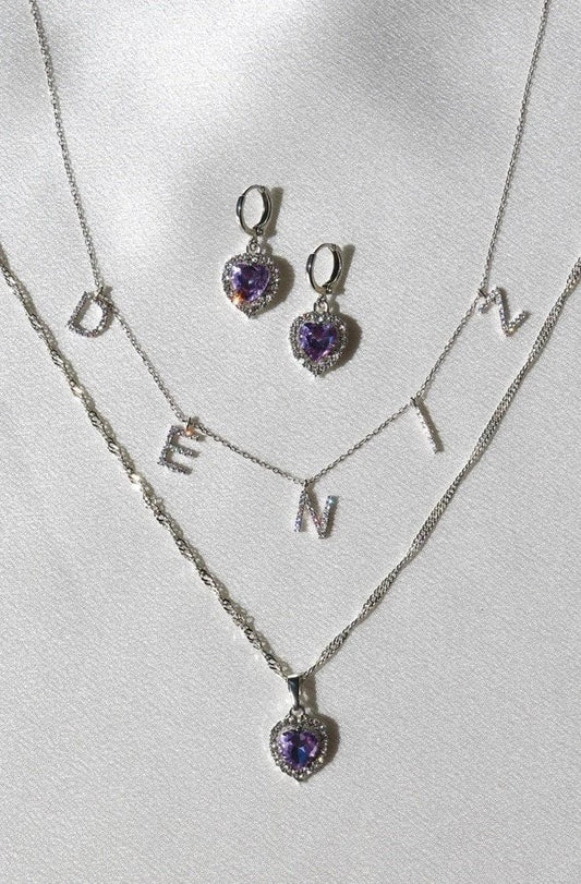 925 Silver Stone Name Necklace