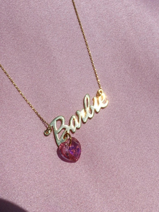 Barbara Brass Swarovski Necklace