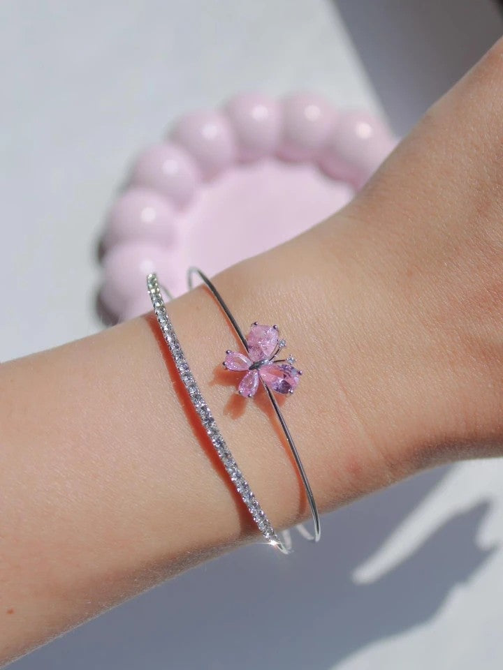Pink Butterfly Bracelet