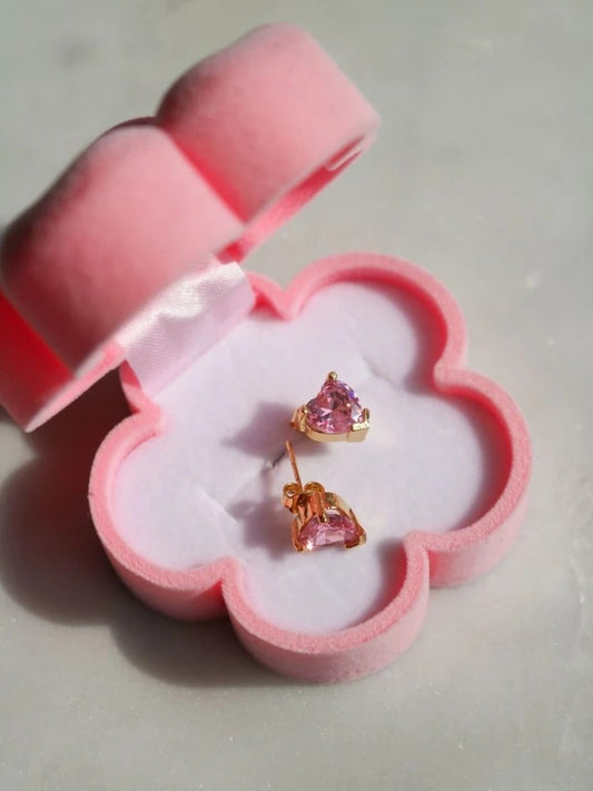 Shiny Love Stud Earrings