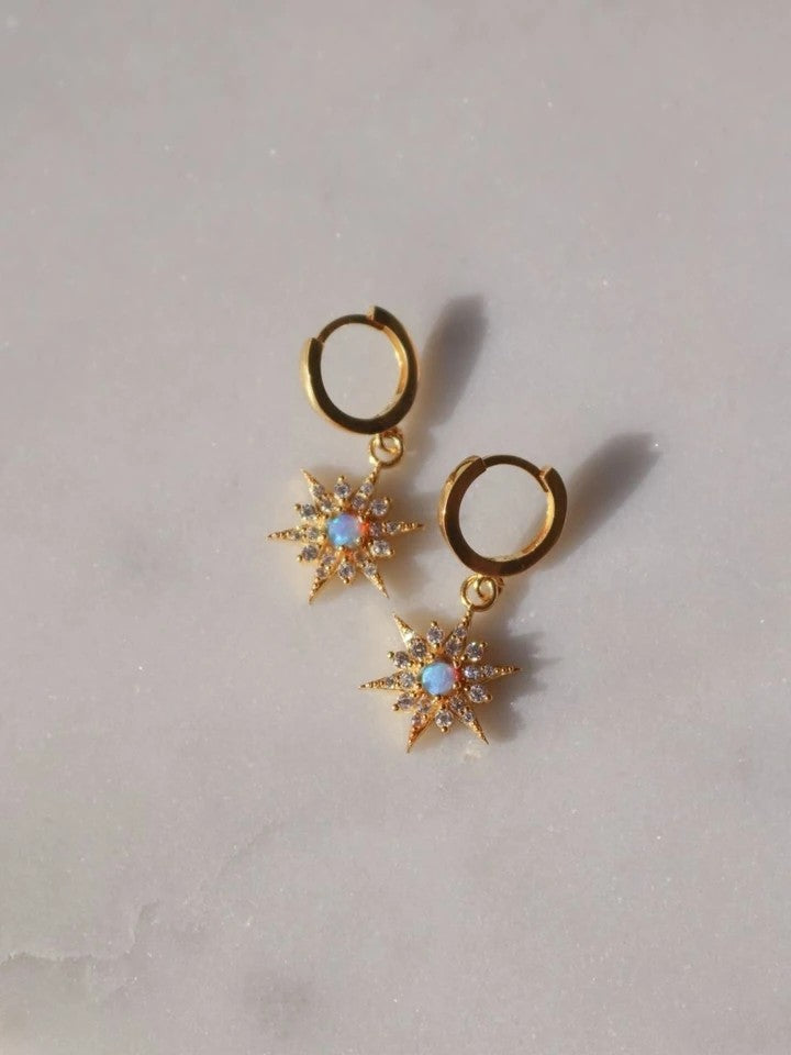 Opal North Star 925 Earrings