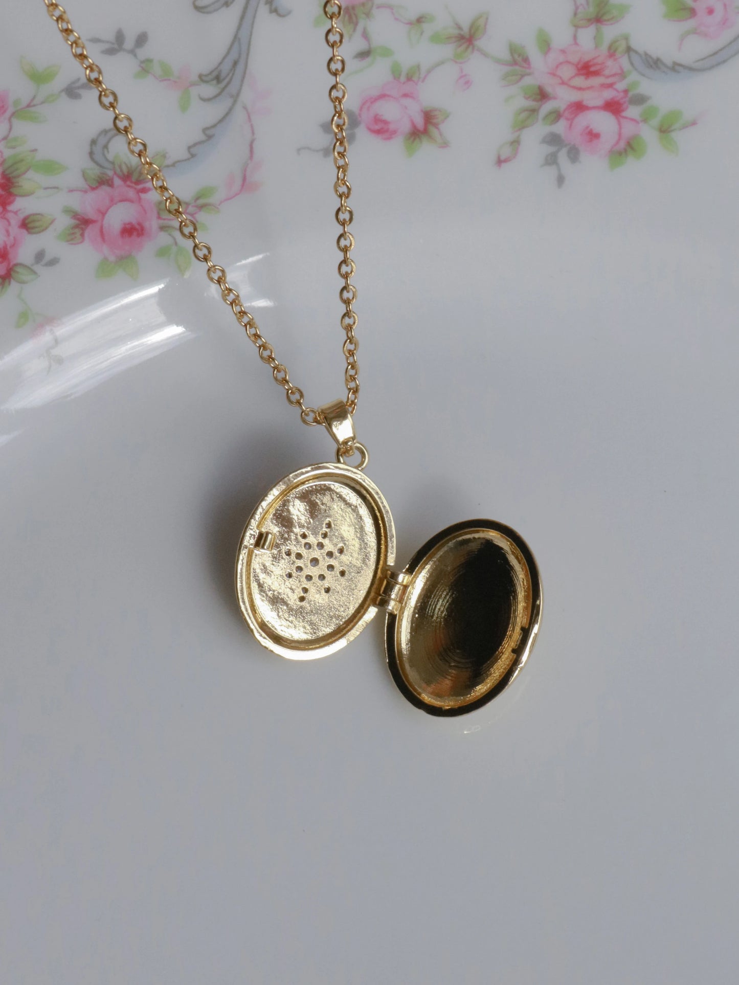 Pink Polar Star Personalized Photo Locket Necklace