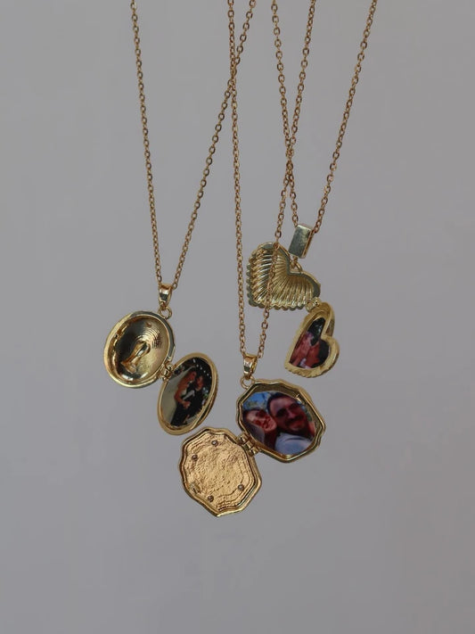 Personalized Photo Memory Locket Steel Necklace