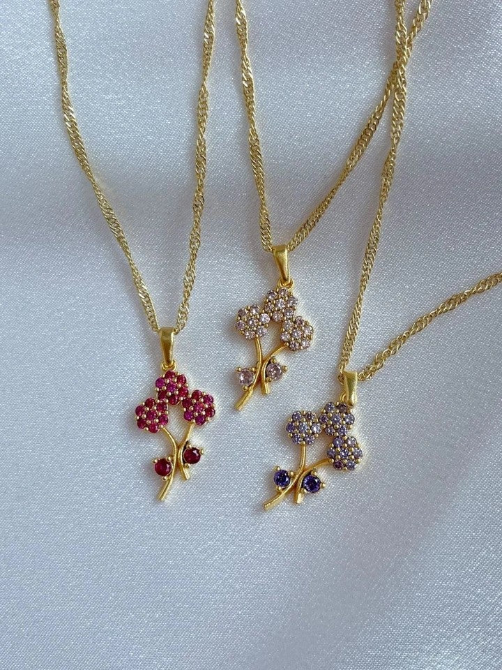 Flower Bouquet Necklace