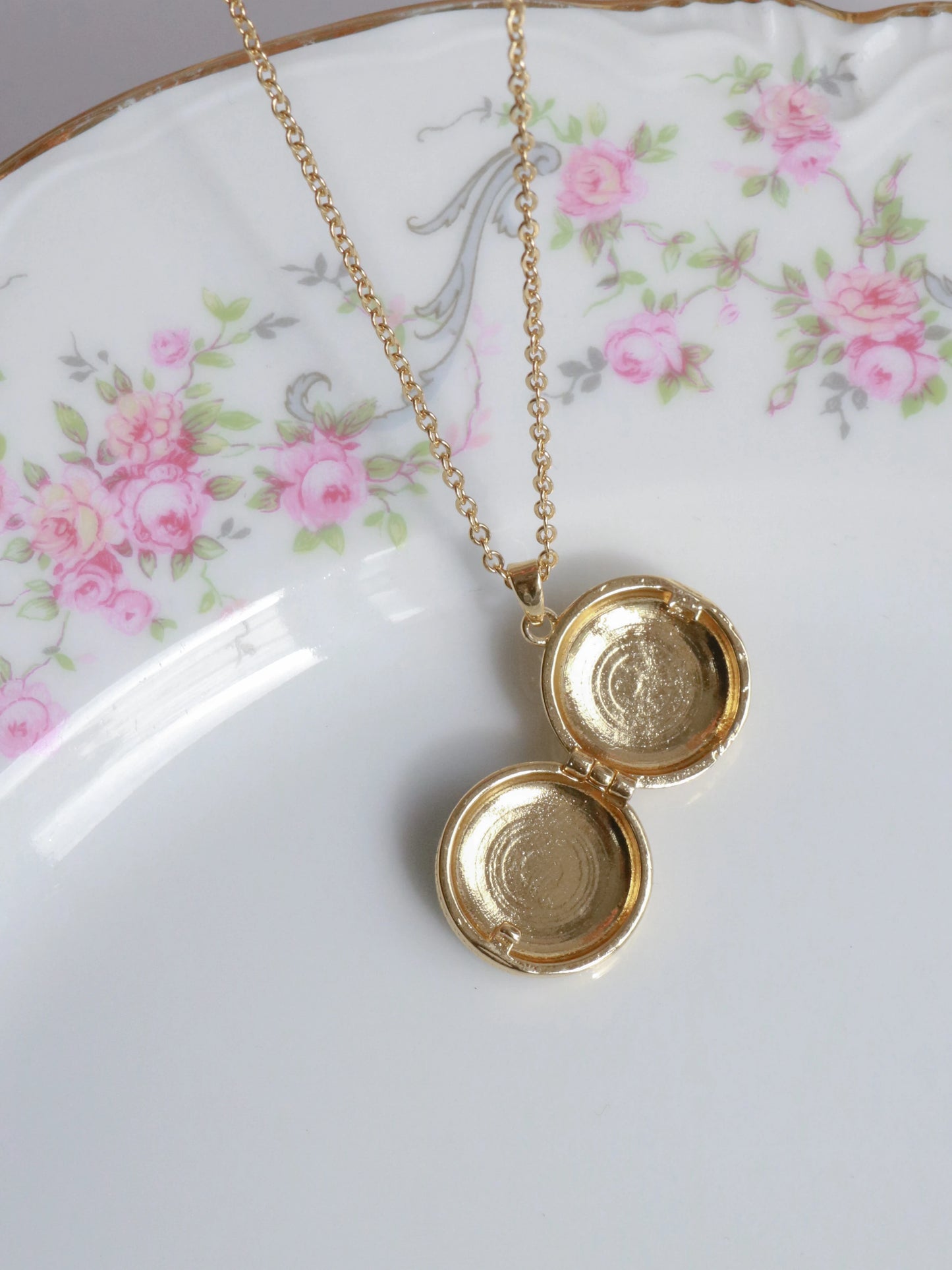 Blue Aurora Sun Personalized Photo Locket Necklace