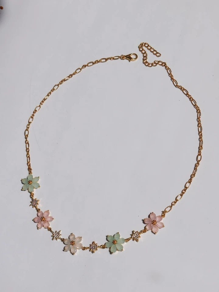 Spring Bouquet Choker Necklace