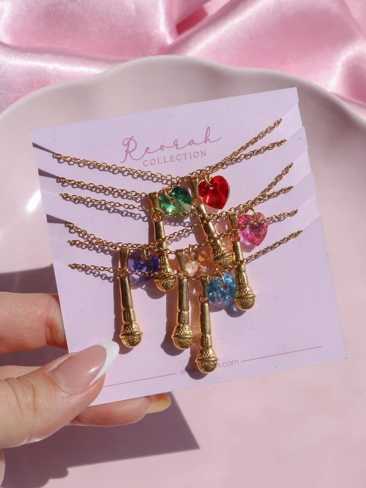 Manifest Microphone Steel Necklace