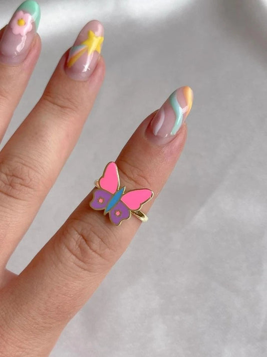 Cowboy Butterfly 925 Silver Ring