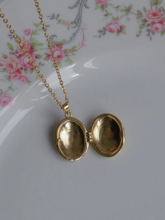 Pinky Daisy Personalized Photo Locket Necklace