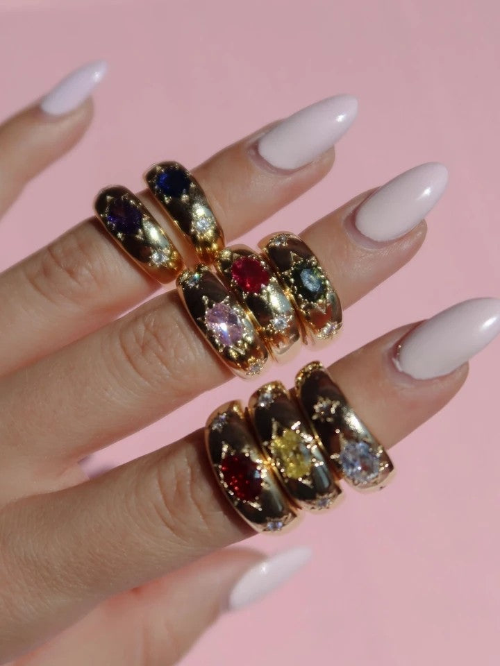 Vintage Flower Glow Ring