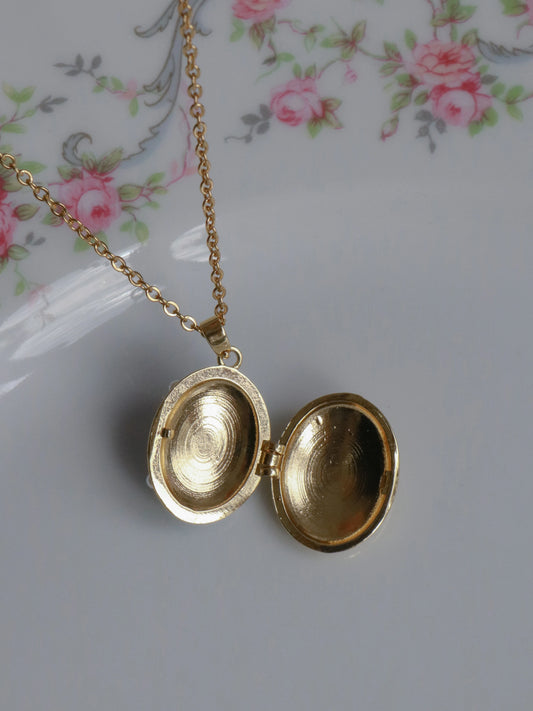 Blue Pearl Mirage Personalized Photo Locket Necklace