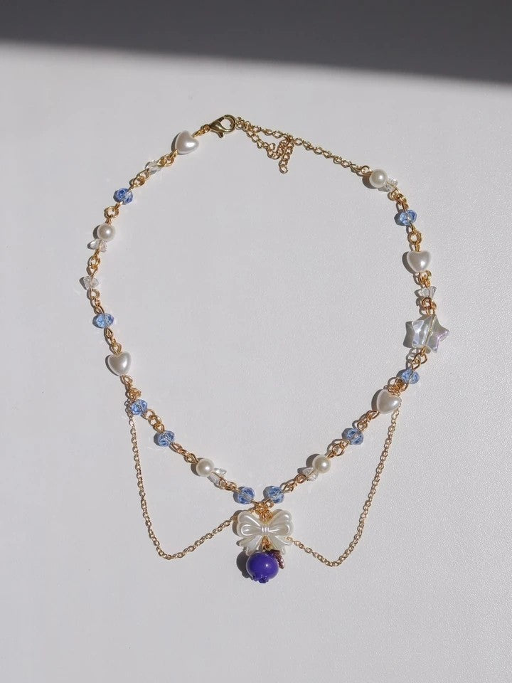 Blueberry Muffin Design Choker Necklace