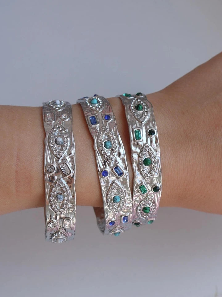 Vintage My Eyes On You Steel Bracelet