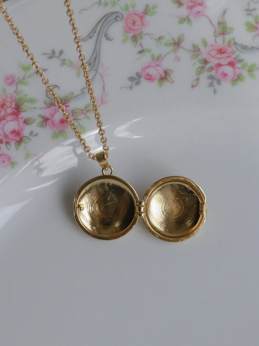 White Light Of The Moon Personalized Photo Locket Necklace