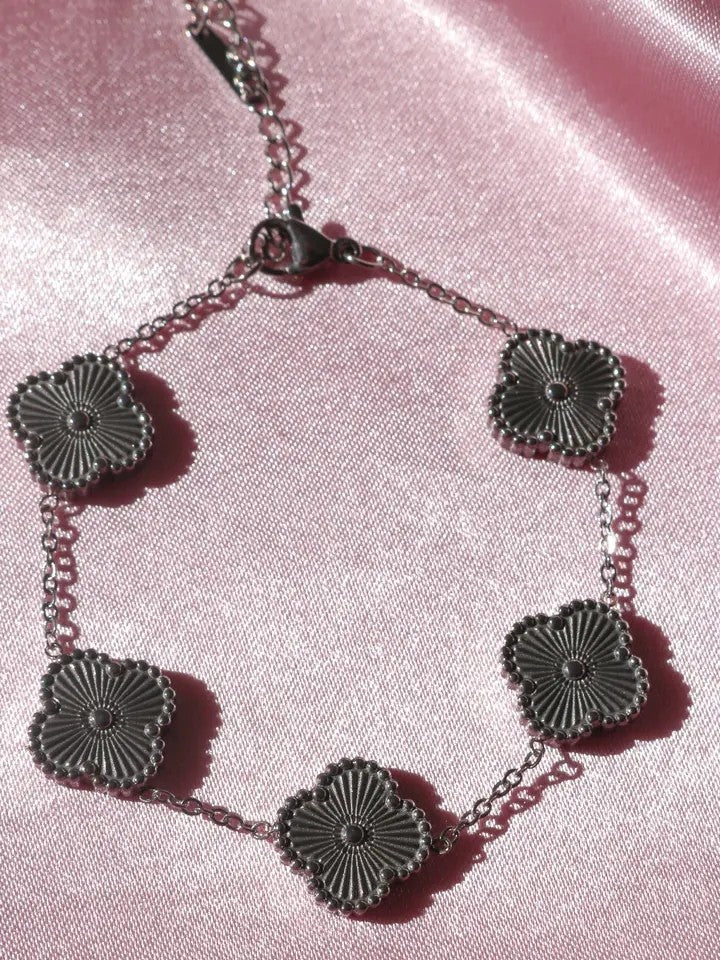 Flower Shaped Steel Bracelet