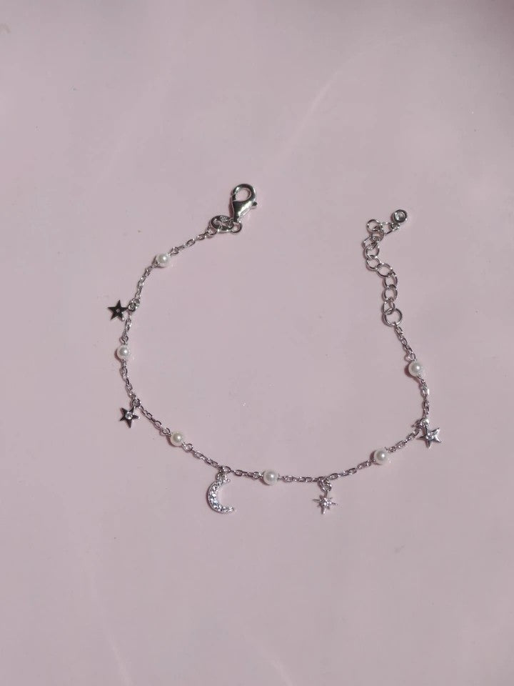 Pearly Nights 925 Silver Bracelet