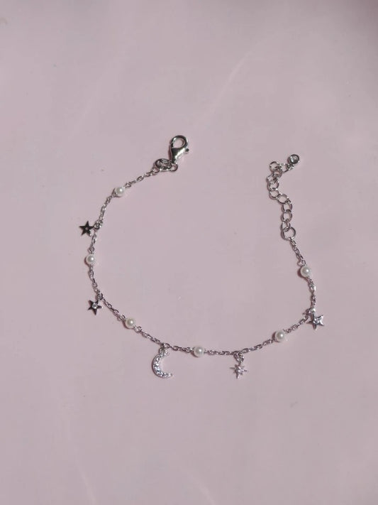 Pearly Nights 925 Silver Bracelet