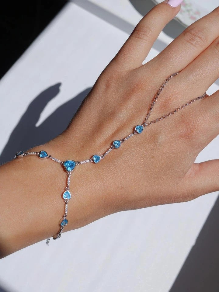 Blue Heartfall 925 Silver Shahmeran