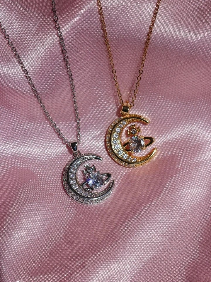 Vivienne Moon Necklace Steel