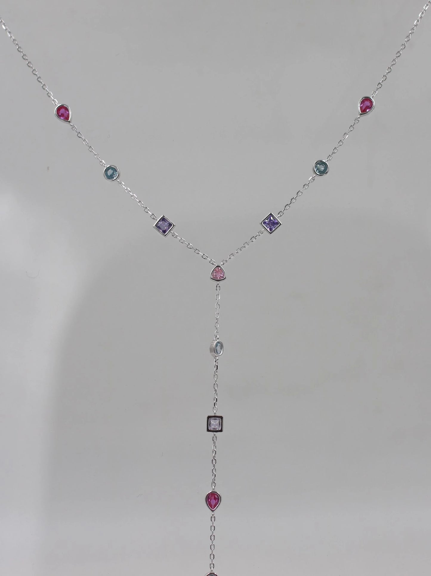 Vivamgem 925 Silver Y Necklace